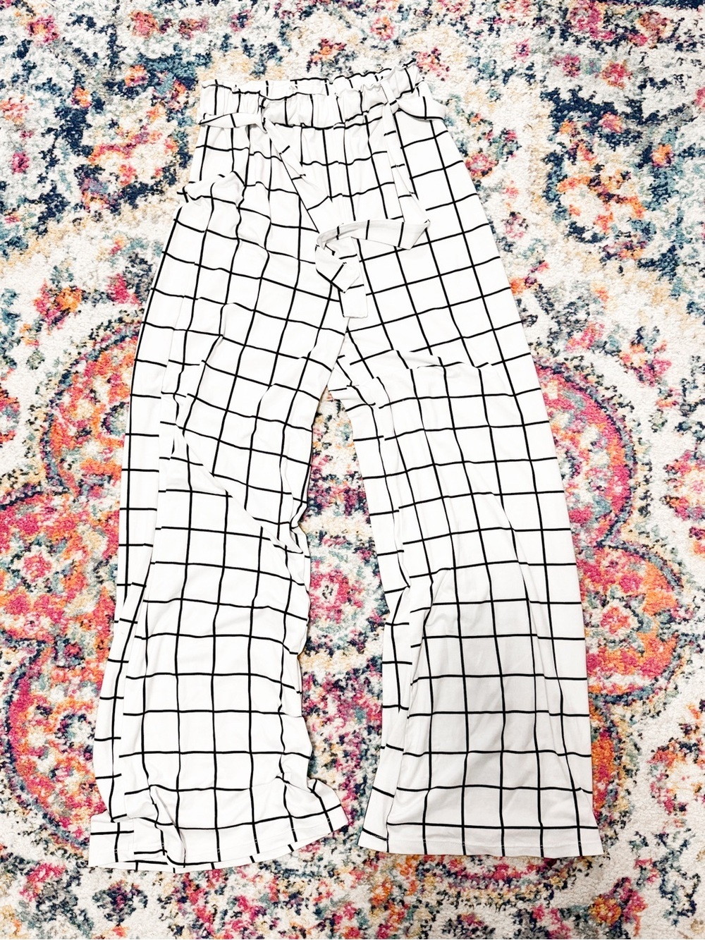Capella Wide Leg Paperbag Pants